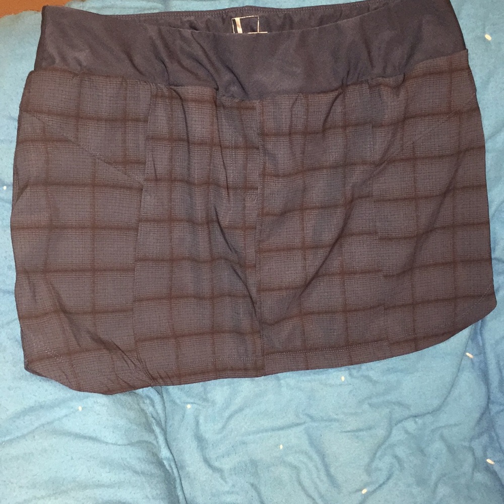 Mondetta Skirt/Shorts Dark Blue Black Lines Large